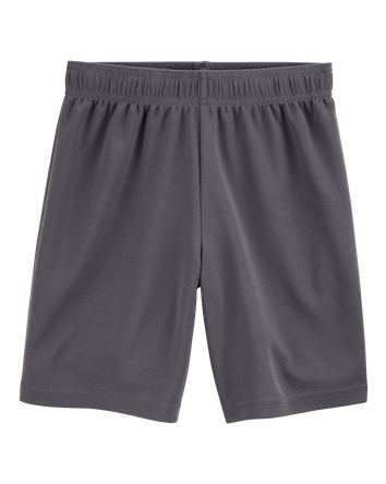 Kid Active Mesh Shorts  - Grey, 