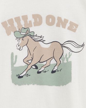 Toddler Wild One Short-Sleeve Graphic Tee - White, 