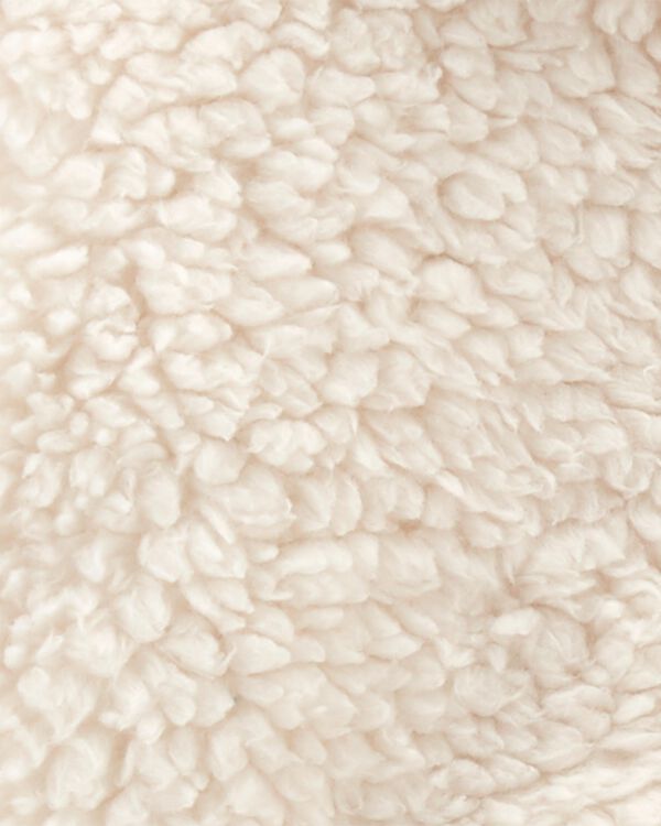 White Toddler Sherpa Fleece Pullover