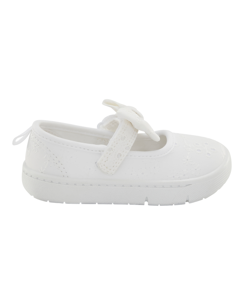 Baby  Every Step® First Walker Eyelet Mary Jane Sneakers - White, image 2 of 7 slides