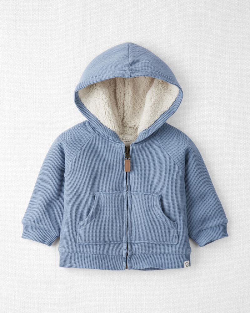 Baby Sherpa Lined Jacket Made with Organic Cotton, image 1 of 5 slides