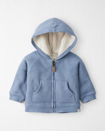 Baby Sherpa Lined Jacket Made with Organic Cotton, 