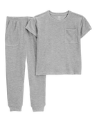 Kid 4-Piece Thermal Pajamas, image 4 of 5 slides