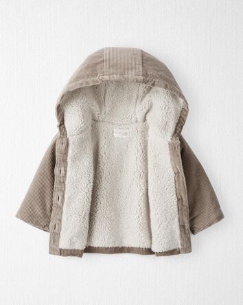 Baby Sherpa Lined Corduroy Jacket Made With Organic Cotton and Recycled Materials 
, 