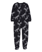Kid 1-Piece Dinosaur Fleece Footie Pajamas, image 1 of 4 slides