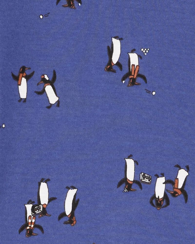 Kid 4-Piece Penguin 100% Snug Fit Cotton Pajamas, image 2 of 4 slides