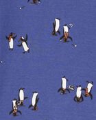 Kid 4-Piece Penguin 100% Snug Fit Cotton Pajamas, image 2 of 4 slides
