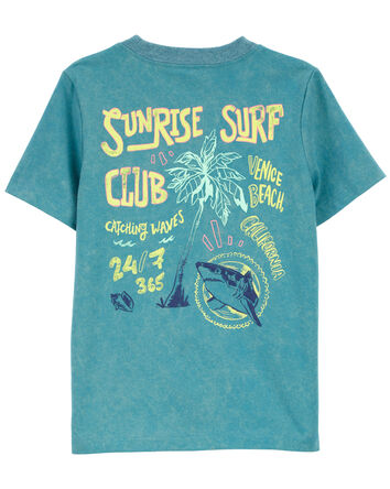Toddler Surf Club Acid Wash Graphic Tee, 
