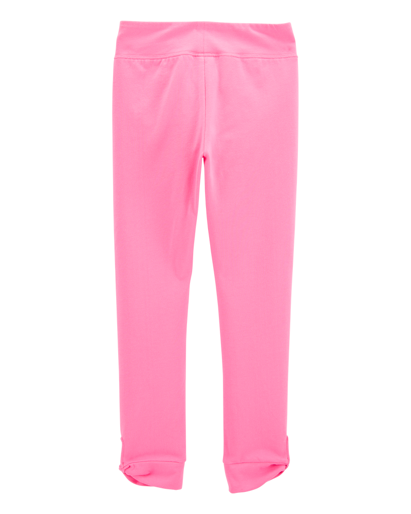 Kid High-Rise Twisted-Hem Pants - Pink, image 2 of 5 slides