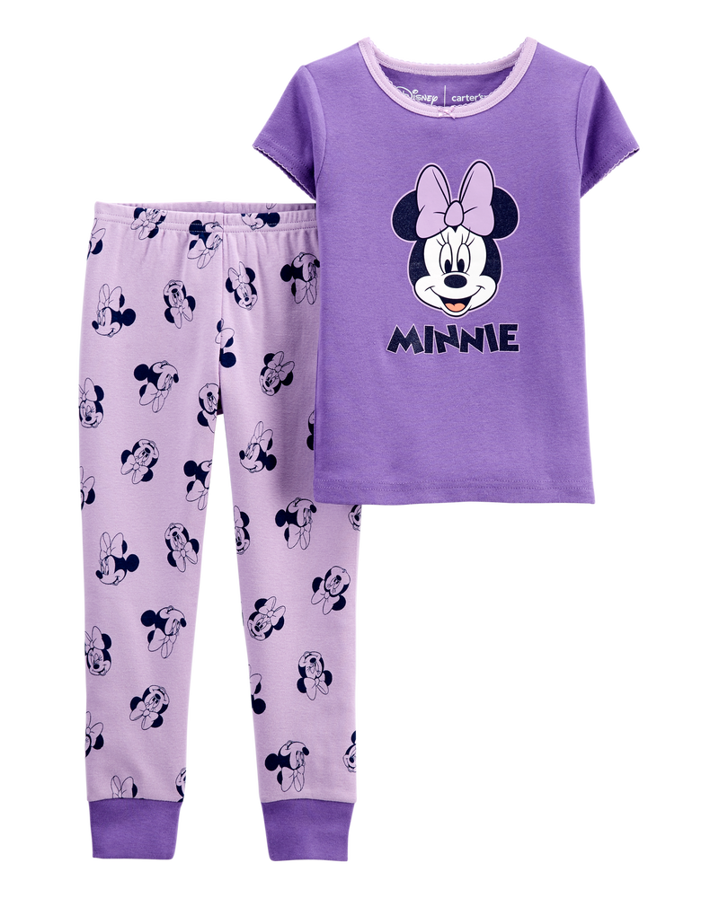 Toddler 2-Piece Minnie Mouse 100% Snug Fit Cotton Pajamas, image 1 of 3 slides