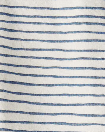 Baby Organic Cotton Sleep & Play Pajamas in Stripes