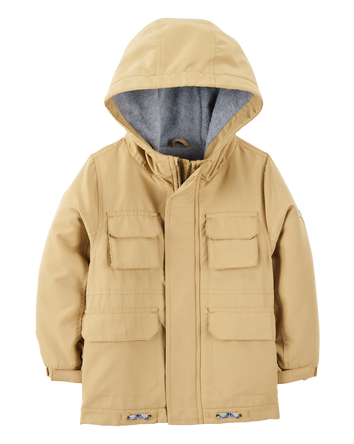 Toddler Boy Midweight Utility Jacket - Khaki, 