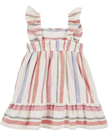 Toddler Striped LENZING™ ECOVERO™ Dress, 