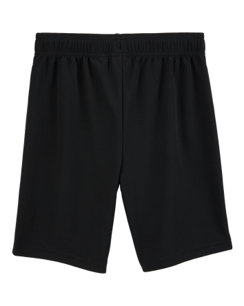 Boys Active Mesh Shorts - Black, 