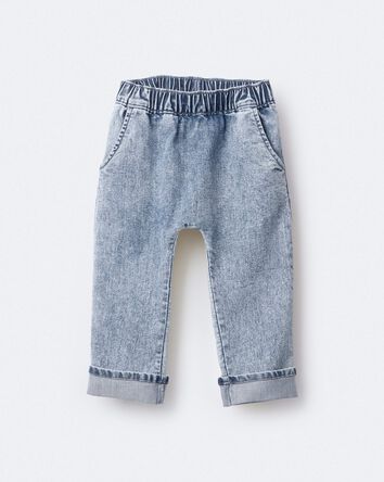 Toddler Playground Pant in Avenue Wash Denim - Blue, 