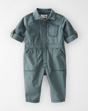 Baby Organic Cotton Smile Everyday Utility Jumpsuit, 