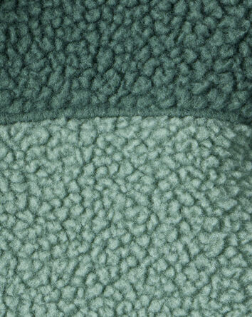 Baby Boy Color Block Microfleece Zip-Up Jacket - Green, 