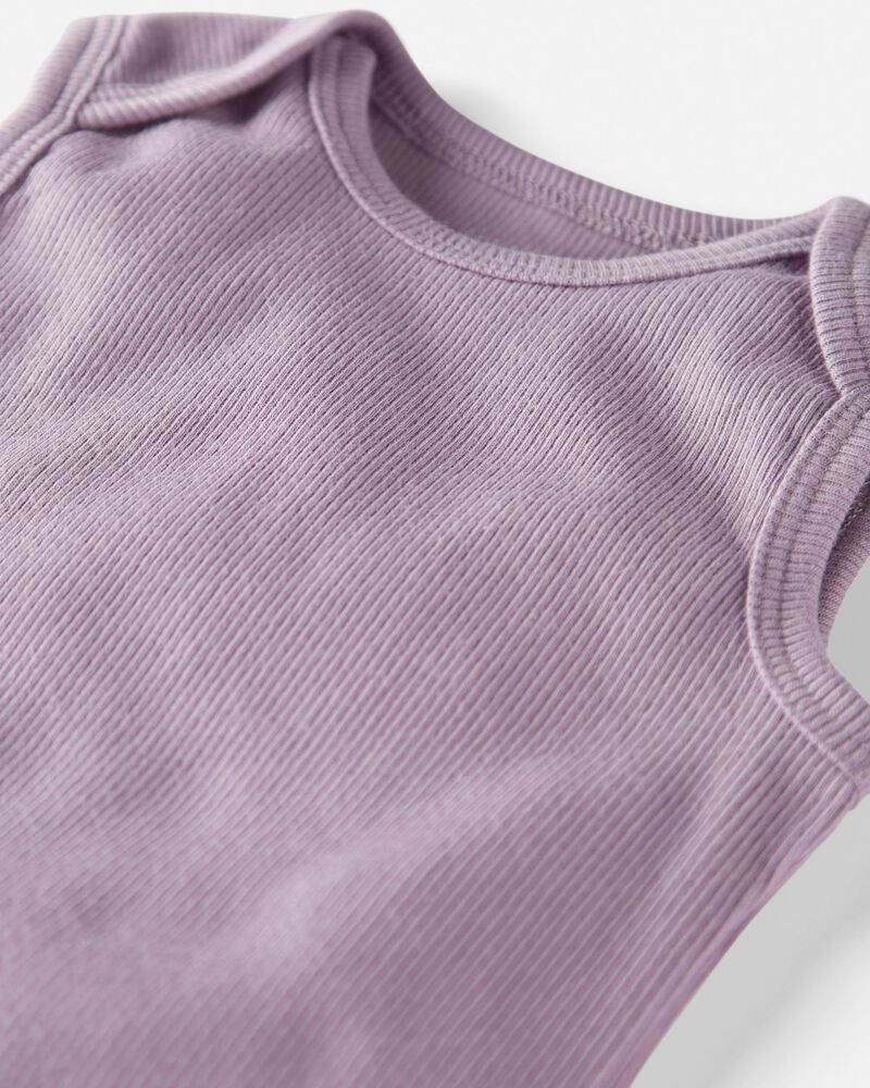 Baby 3-Pack Organic Cotton Rib Bodysuits, image 2 of 6 slides