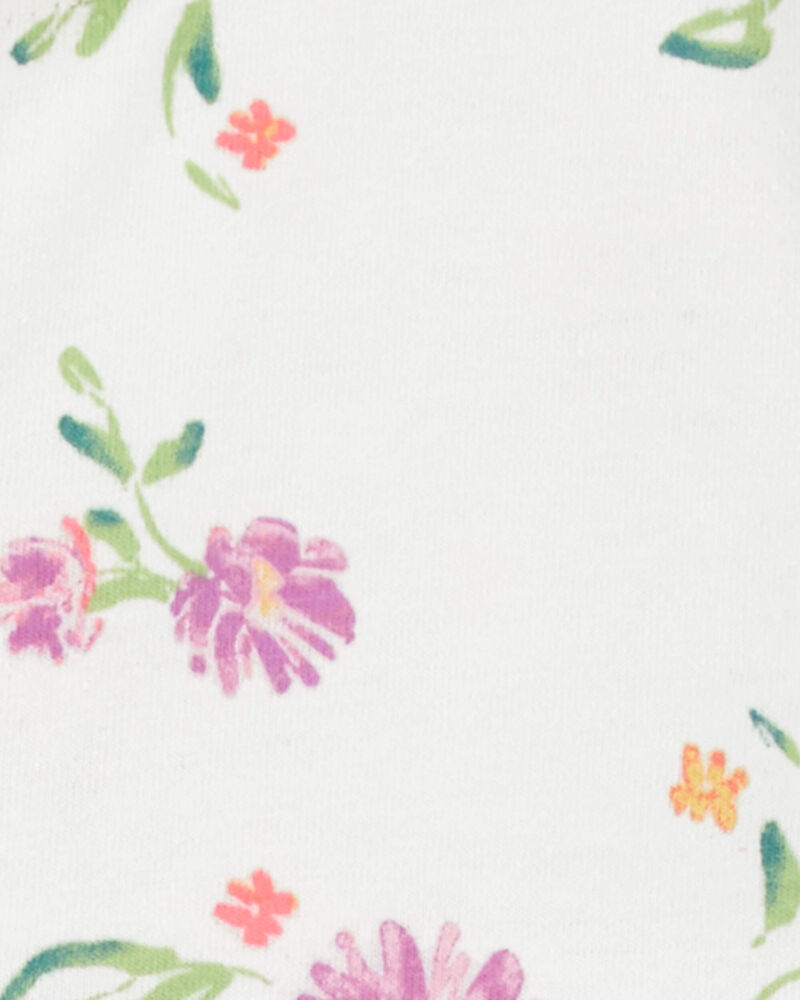 Baby Floral Print Button-Front Top, image 2 of 3 slides