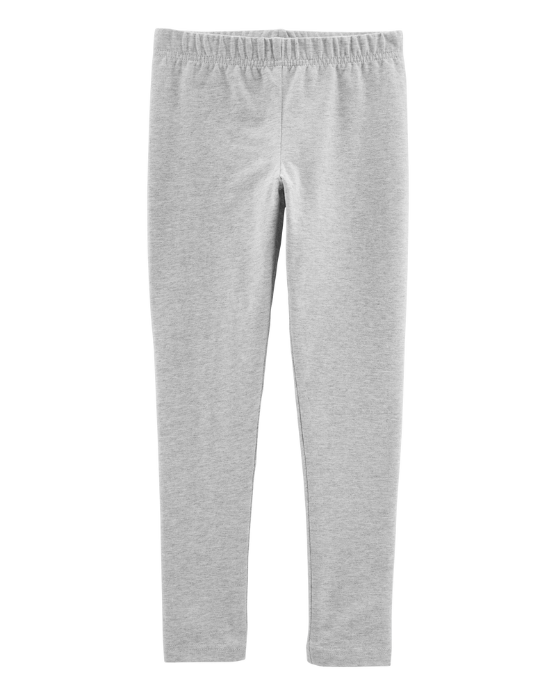 Kid Cotton Stretch Leggings, image 1 of 4 slides