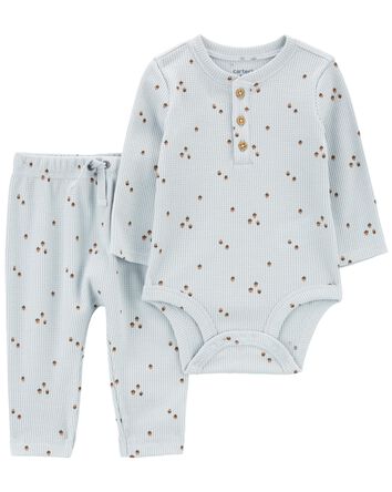 Baby 2-Piece Acorn Bodysuit Pant Set, 