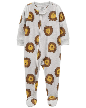 Baby 1-Piece Lion Fleece Footie Pajamas, 