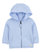 Baby Zip-Up French Terry Hoodie - Blue, image 1 of 3 slides