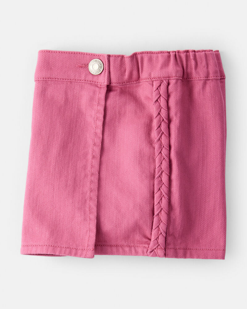 Toddler Girl 100% Cotton Skort - Pink, image 5 of 6 slides