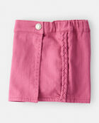Toddler Girl 100% Cotton Skort - Pink, image 5 of 6 slides