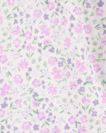 Baby 4-Piece Floral Outfit Set - Purple - Purple, 