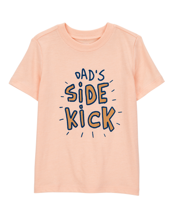 Toddler Dad's Side Kick Short-Sleeve Graphic Tee - Orange, 