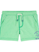 Green - Toddler Pull-On French Terry Shorts