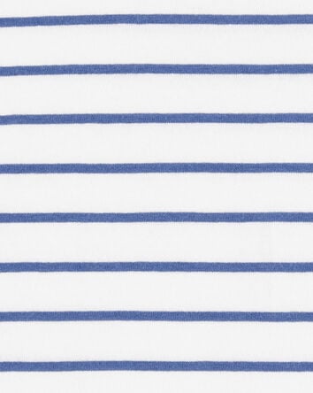 Kid Striped Short-Sleeve Fashion Top - Navy, 