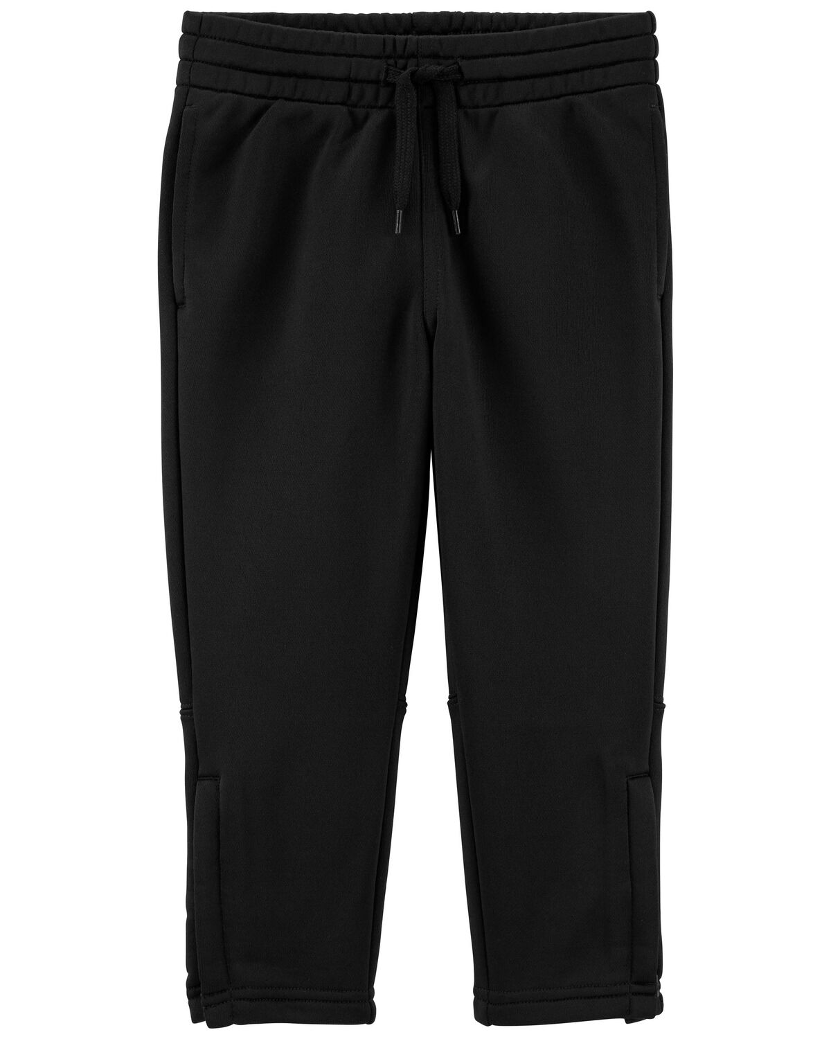 Black Toddler French Terry Drawstring Pants