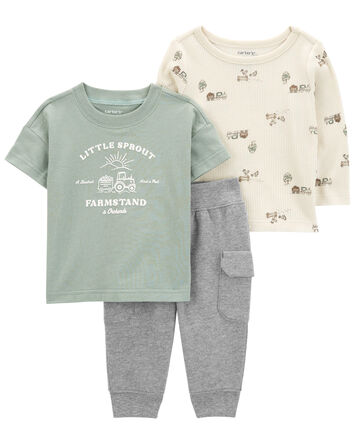 3-Piece Little Sprout Outfit Set, 