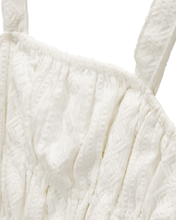 Kid Ruched Textured Tank, 