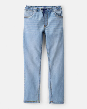 Boys Tapered Denim Jeans - Blue, 