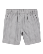 Toddler 2-Piece Seersucker Button-Down Shirt & Drawstring Shorts Set - Grey, image 7 of 9 slides