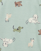 Baby Boy 5-Pack Dog Short-Sleeve Cotton Bodysuits, image 2 of 7 slides