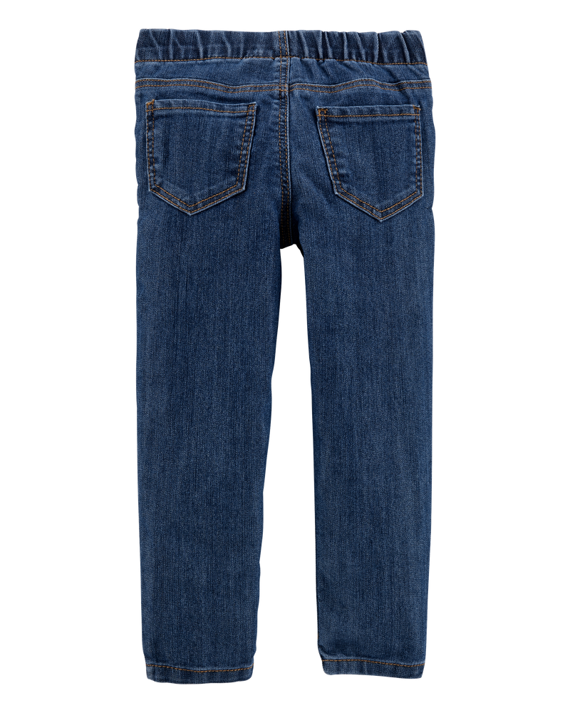 Kid Medium Wash Pull-On Skinny-Leg Jegging, image 2 of 5 slides