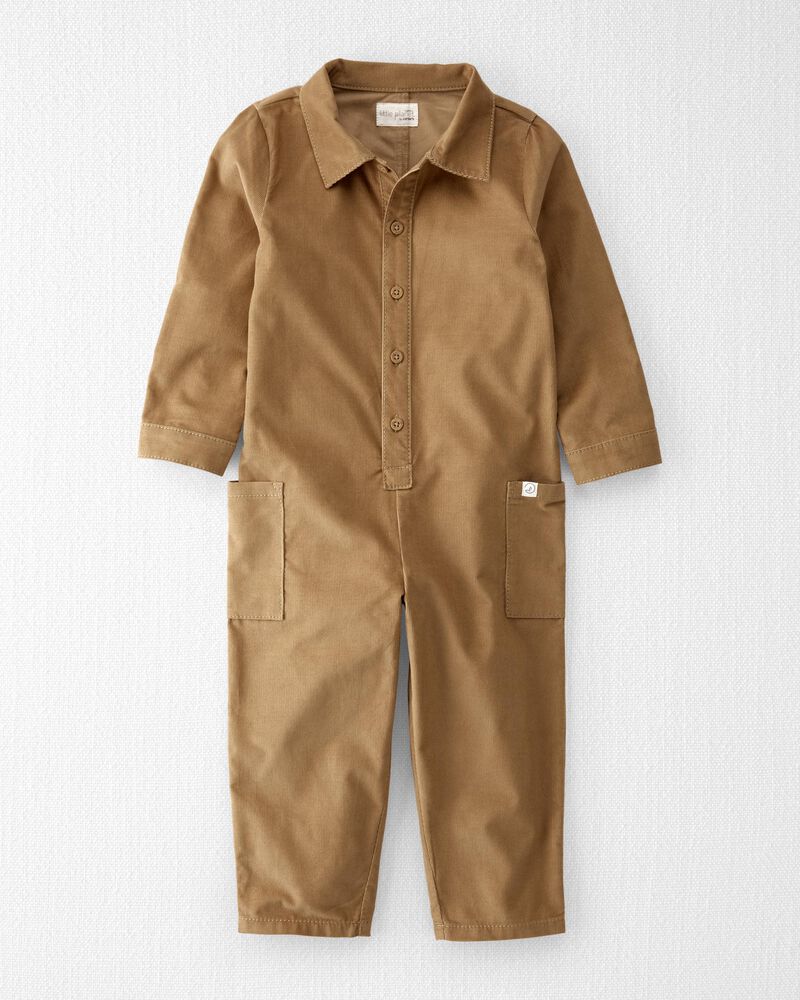 Toddler Organic Cotton Corduroy Jumpsuit, image 1 of 7 slides