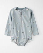 Baby Recycled 1-Piece Rashguard Swimsuit, image 1 of 5 slides