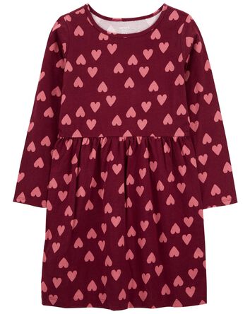 Kid Heart Jersey Dress, 
