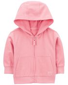 Baby Zip-Front French Terry Hoodie, image 1 of 3 slides