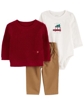 Baby 3-Piece Little Cardigan Set, 