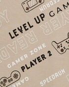 Kid 4-Piece Gamer 100% Snug Fit Cotton Pajamas, image 2 of 4 slides