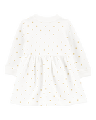 Baby Polka Dot Fleece Dress, image 2 of 5 slides