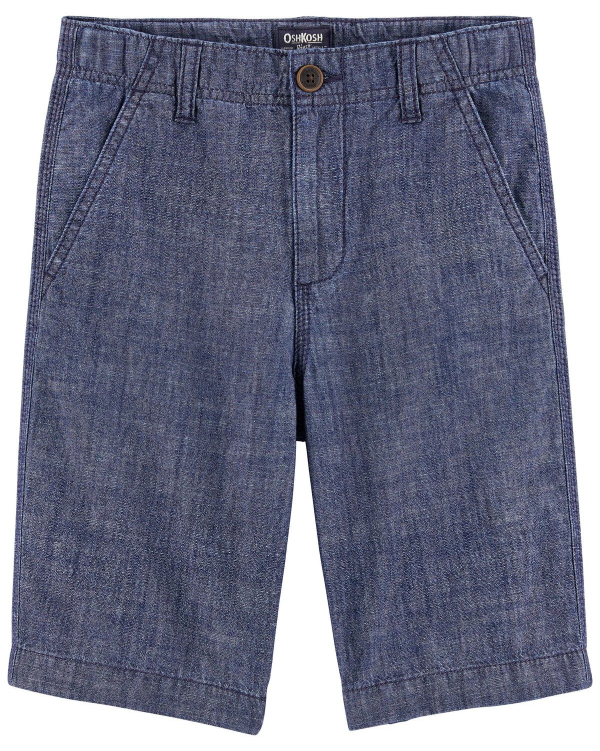 Salisbury Wash Kid Relaxed Fit Cotton Chambray Shorts | carters.com
