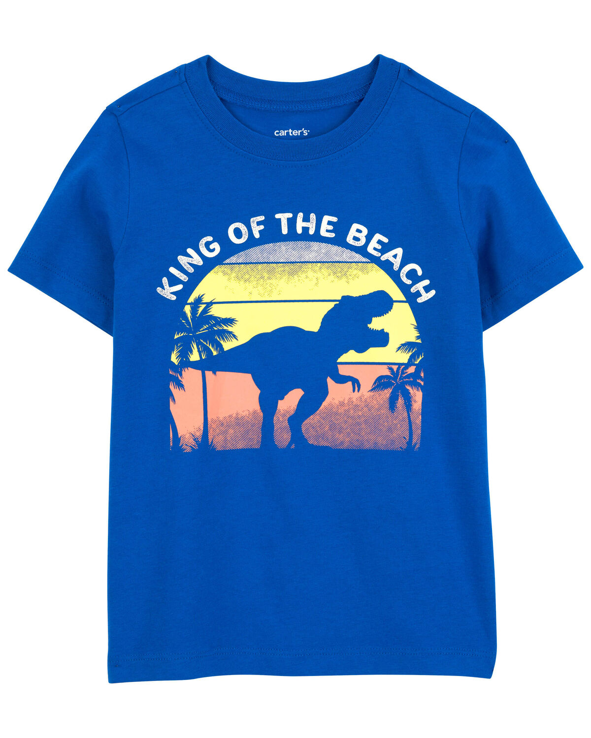 Toddler Dinosaur King Of The Beach Graphic Tee