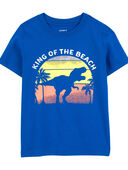 Blue - Toddler Dinosaur King Of The Beach Graphic Tee